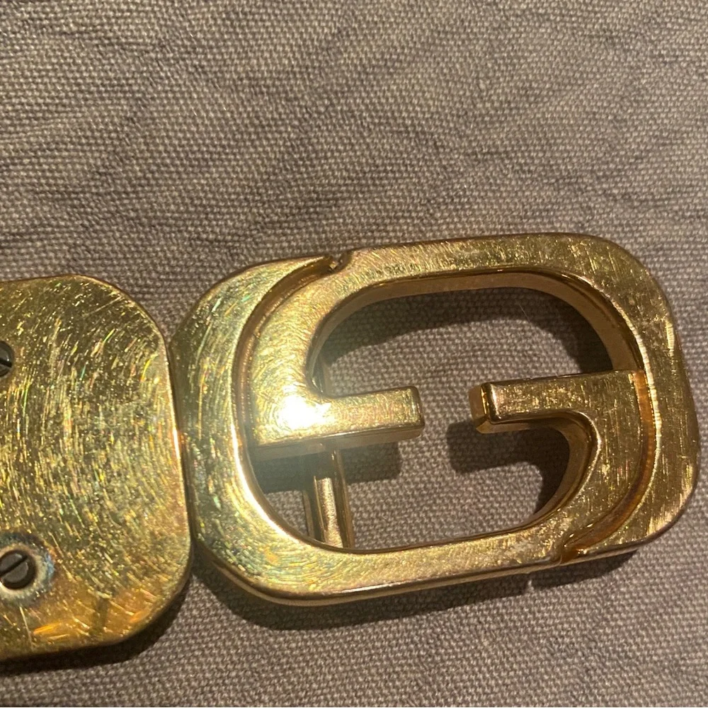 Vintage Authentic Gucci Reversible Leather Belt - Picture 4 of 10